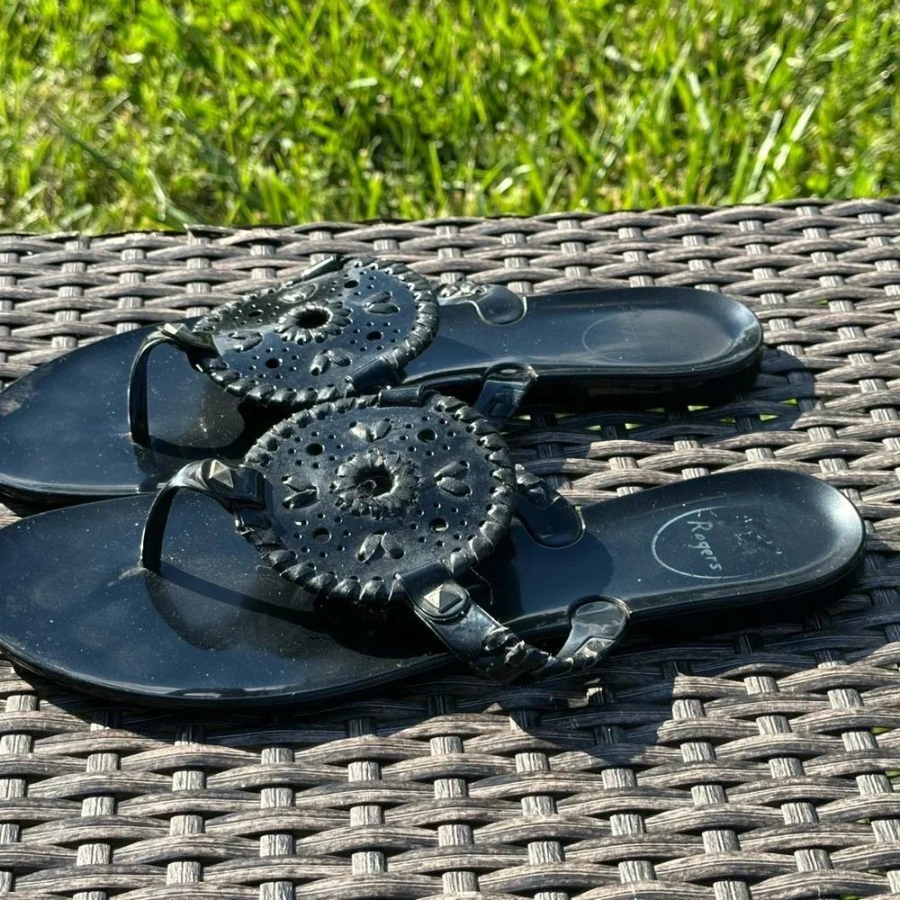 Jack Rogers Black Sandals